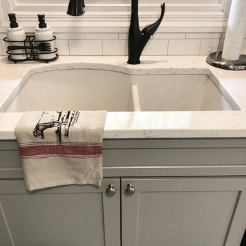 Waypoint Cabinets- Painted Stone and Painted Linen Colors