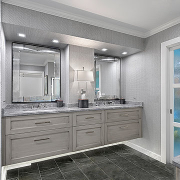 Modern Gray Bathroom