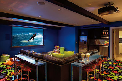 Example of a home theater design in New York