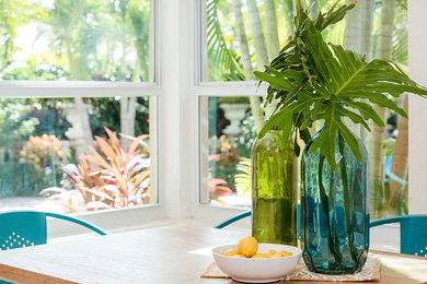 Inspiration for a contemporary dining room remodel in Miami