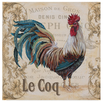 Jean Plout 'Le Coq 4' Canvas Art