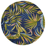 KAS - KAS Harbor 4243 Playa  Outdoor Rug, Ink Blue, 7'6"x7'6" Round - Keep it trendy outdoors or brighten up the indoors with one of our finely-crafted Harbor rugs. These rugs stay in tune with today's home decor trends and bring a touch of sophistication to your living space.