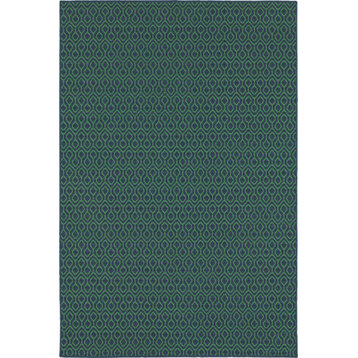 Oriental Weavers Meridian 1634Q Navy/Green Area Rug 7' 10'' Round