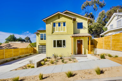 Contemporary exterior home idea in San Diego