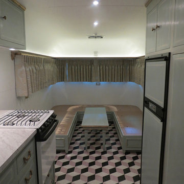 Marie Antoinette style vintage trailer restoration