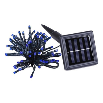 Solar String Lights 36 FT Waterproof Blue Solar Xmas Lights Outdoor Tree Yard