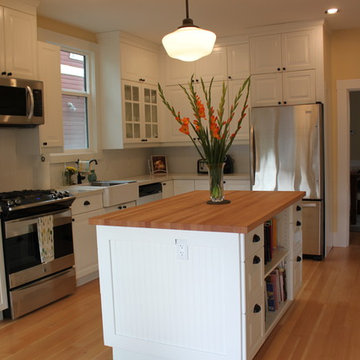 Charming white kitchen with IKEA cabinets