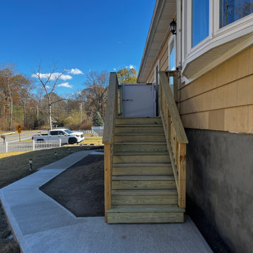 Pressure Treated Porch with Wheelchair Elevator