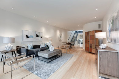 Living room - contemporary living room idea in DC Metro