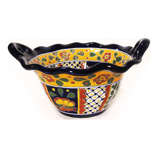 Large Bowl With Handles, 14.50x8 - Mediterranean - Fruit Bowls And  Baskets - by Tierra Fina