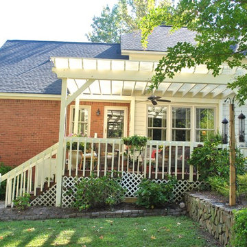 Pergola addtion adds function and style to this Irmo, SC, deck!