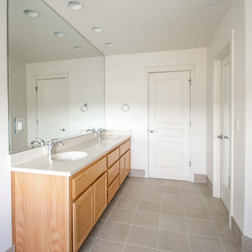 Slate Look in Master Bathroom