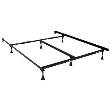 Low Profile Premium Lev-R-Lock Bed Frame Twin/Full/Queen/Cal/E. King W/ 6 Legs