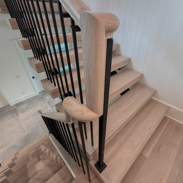 Project #122 | Freestanding Steel & Wood Staircase