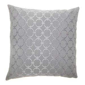 The Pillow Collection Urya Ikat Bedding Sham Pewter King//20 x 36