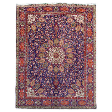 Consigned, Persian Rug, 10'x13', Handmade Wool Tabriz