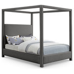 Meridian Furniture - Emerson Upholstered Bed, Grey, Full, Linen Textured Fabric - Indulge in the allure of the Grey Linen Textured Fabric Emerson Full Bed by Meridian Furniture. Its captivating design and luxurious Grey Linen Textured Fabric elevate any space with effortless elegance. Crafted with precision and durability in mind, this stunning piece becomes the focal point of gatherings, fostering moments of connection and warmth. Embrace sophistication and style with the Emerson Full Bed, a testament to exquisite taste and timeless beauty.