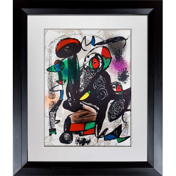 Joan Miro Original Lithograph, Color Lithograph, Cat. Ref. M1258, Framed