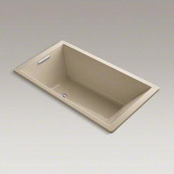 KOHLER - KOHLER Underscore(R) 66" x 36" drop-in VibrAcoustic(R) bath with center drain - Bathtubs