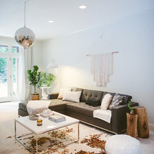 Living Room with carpet