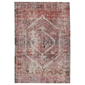 Vibe by Jaipur Living Armeria Indoor/Outdoor Medallion Pink/White Area Rug, 2'6"