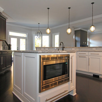 Contemporary two island kitchen