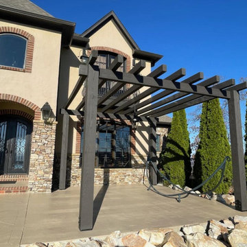Luxury Front Entry Home Pergola In Highland Lakes