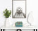 "Sylvie Sloth" Framed Canvas Wall Art, Gray, 18"x24"