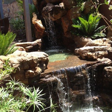 Griffith Park, LA, CA - Koi Pond with Waterfalls