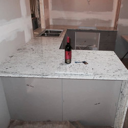 White Granite Benchtop - Kitchen Benchtops
