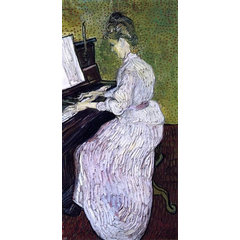 Vincent Van Gogh 'Marguerite Gachet At The Piano' Canvas Art