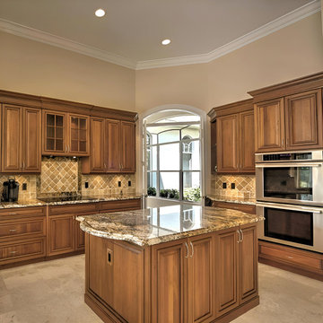 Kitchen Remodel – San Jose – Solid Wood Raised Panel Overlay Cabinets