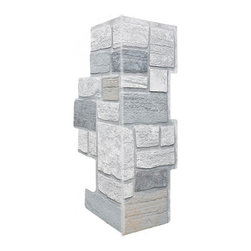 154-OXFORD COBBLE STONE CORNER 11" W (EACH SIDE) &times; 30 &frac12;"H &times; 1"D - Wall Panels