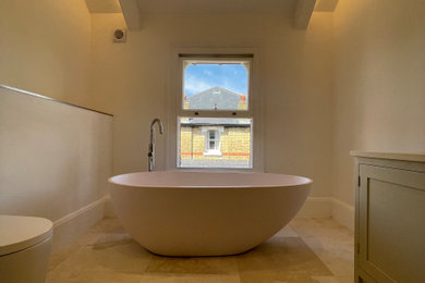 Design ideas for a contemporary bathroom in London.