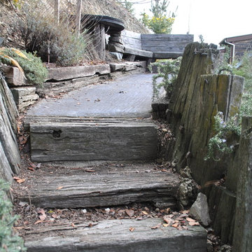 Vicki's Railway Sleeper Garden Landscape