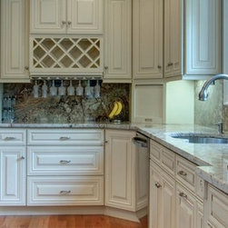Creme Maple Glaze kitchen - Wine Racks