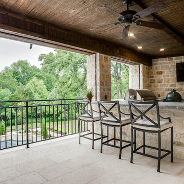 Outdoor Bar Overlooking Pool