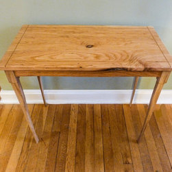 Side Table Reclaimed Cherry and Oak with Inlay - Side Tables And End Tables