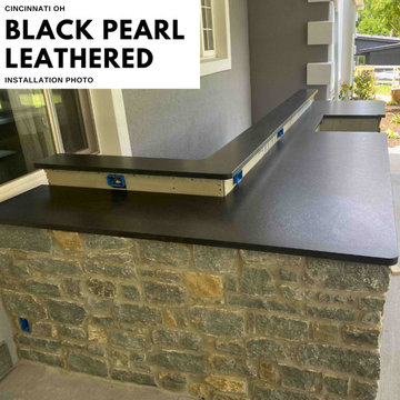 Cincinnati, OH- Black Pearl Leathered Granite