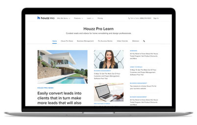 Houzz Pro Learn Serves as a Resource Hub for Home Professionals