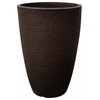 Conic Modern Pot Charcoal (17.3"H x 11.8"W), Coffee