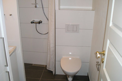 Modern bathroom in Aarhus.