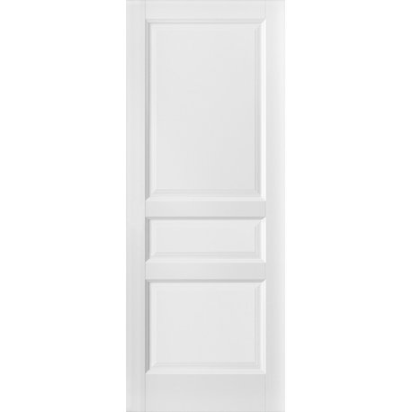 3-Panel Slab Barn Door 30 x 80|Lucia 31 Matte White|Wood Kitchen Pantry Shaker