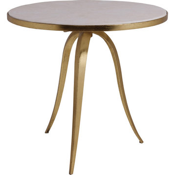 Crystal Stone End Table - Gold