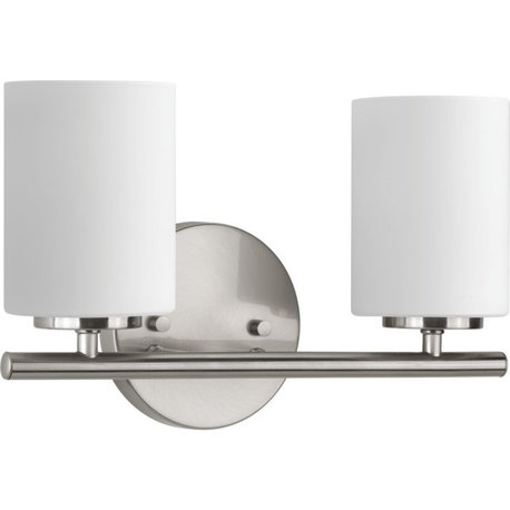 Replay 2-Light Bath Light, Brushed Nickel