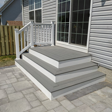 Landscape and Outdoor landing and steps