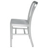 Bleeker Industrial Loft Outdoor Safe Aluminum Dining Chair, Pair
