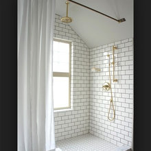 White Tile W/grey Grout