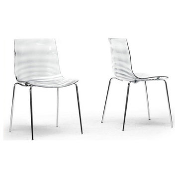 Marisse Dining Chair in Clear (Set of 2)