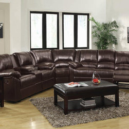 Bekah Brown Motion Sectional - Sectional Sofas